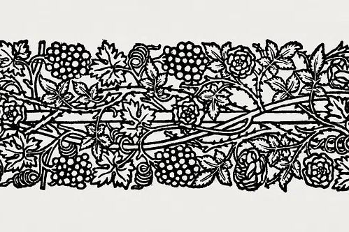 William Morris .'s Love is. poster detail