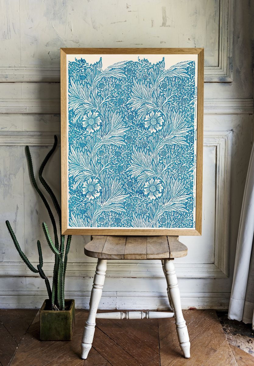 William Morris 's (1834-1896) Blue. — room view 1