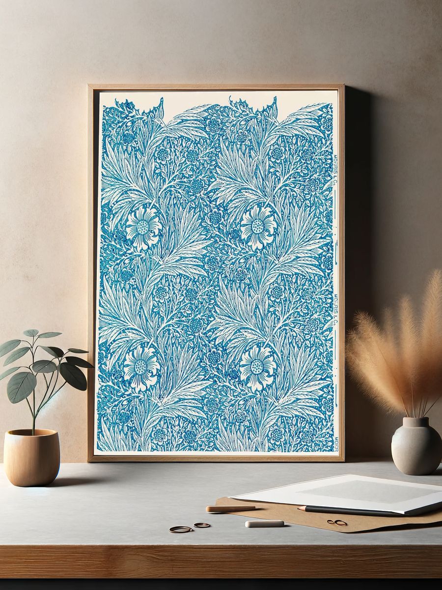 William Morris 's (1834-1896) Blue. — room view 2