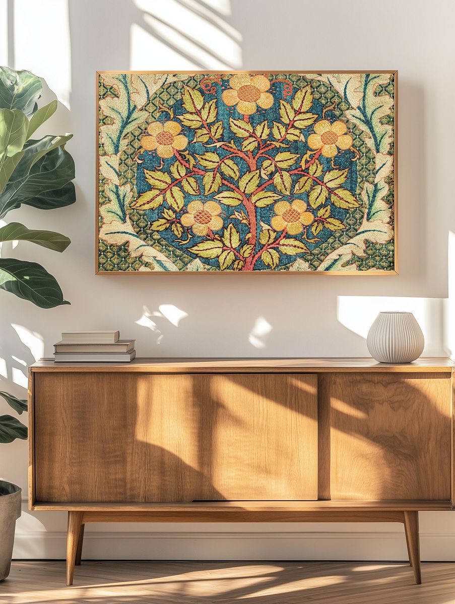 William Morris 's (1834-1896) Rose. — room view 3