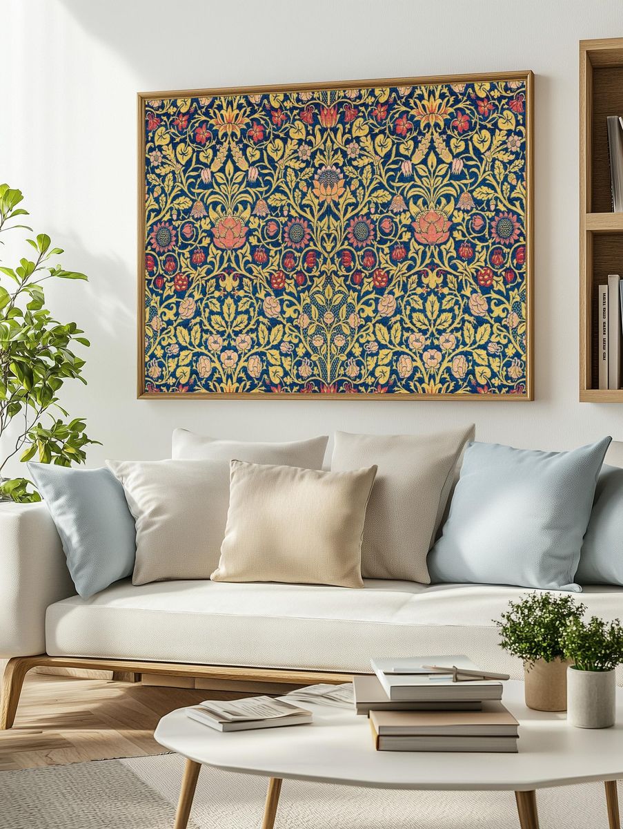 William Morris 's Violet Columbine. — room view 2