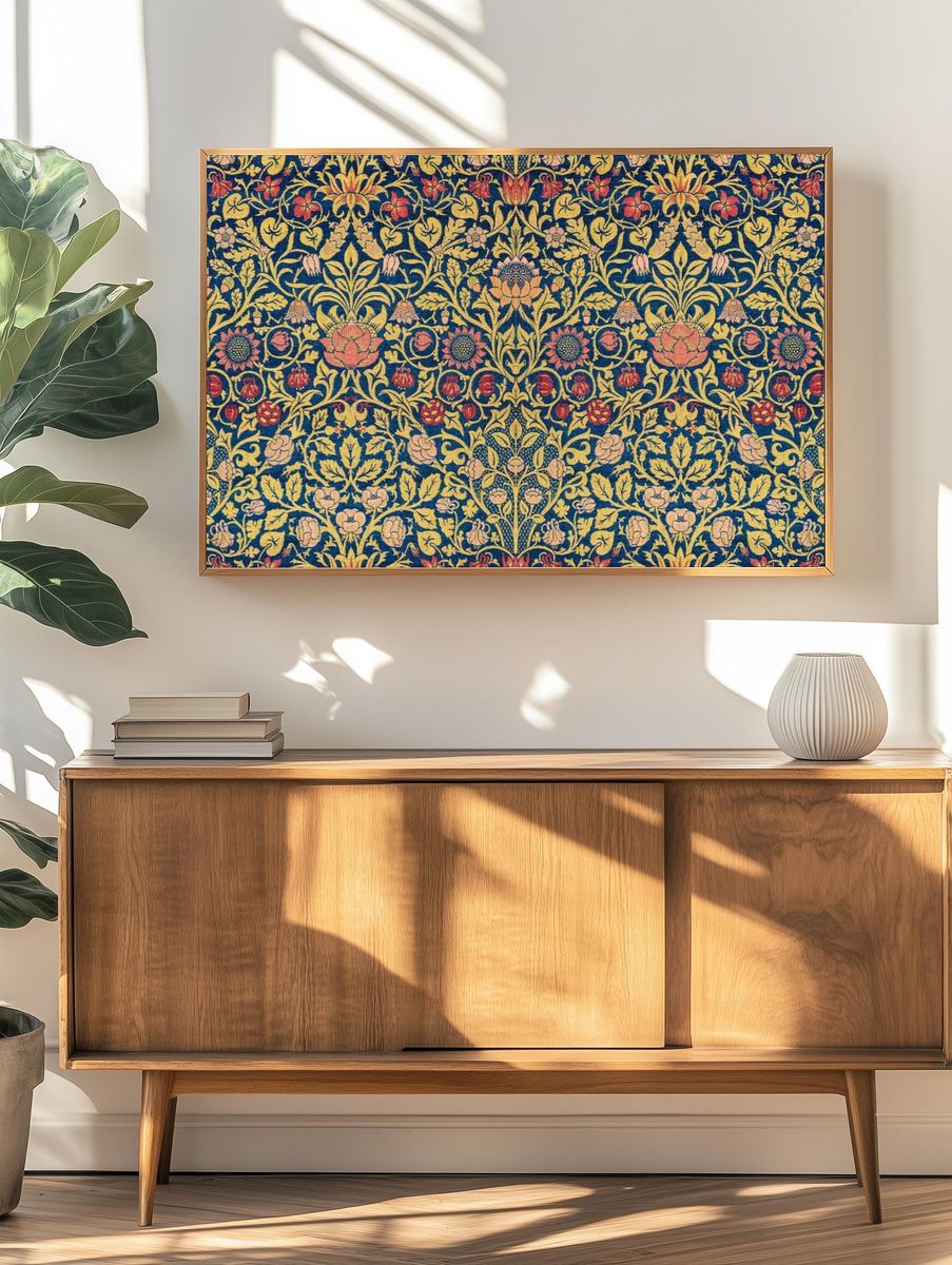 William Morris 's Violet Columbine. — room view 3