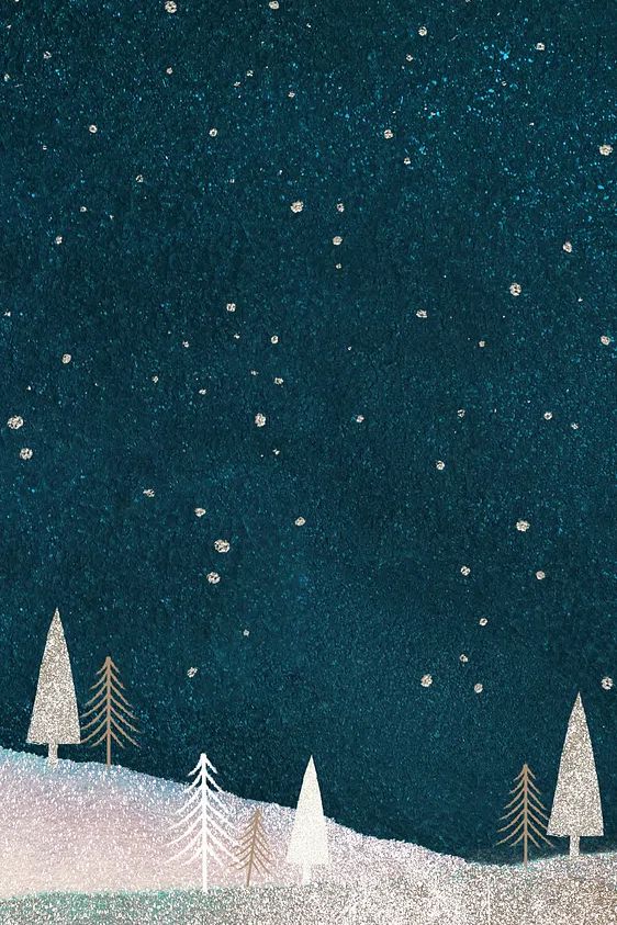 Christmas Eve mobile wallpaper, glitter. poster — illustration art