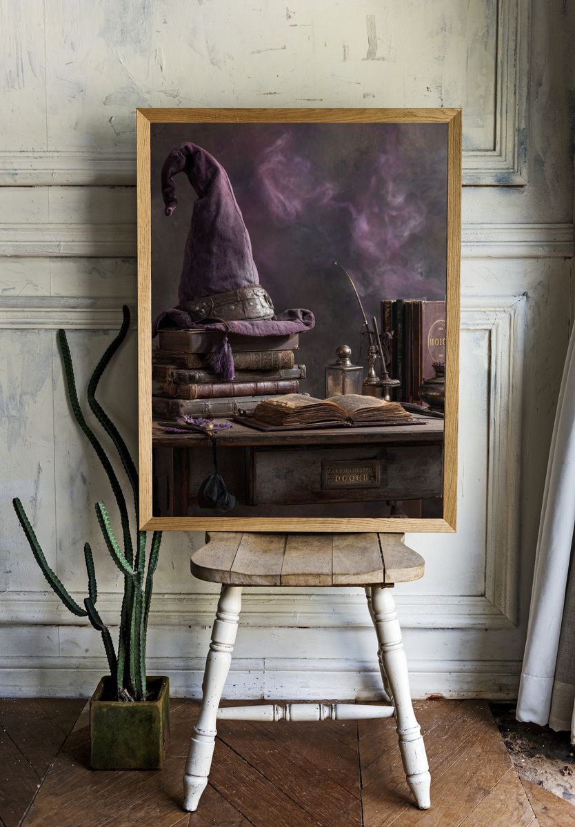 Wizard Hat Still Life Poster. — room view 1