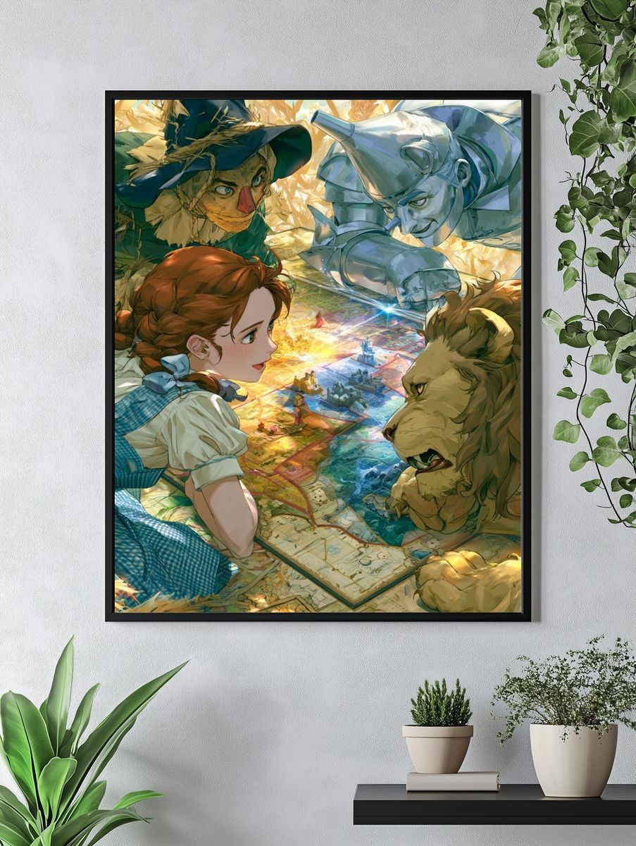 Wizard of Oz Fantasy Illustration Poster. — room view 4
