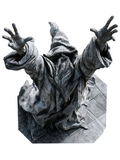Wizard Statue Photography Poster.