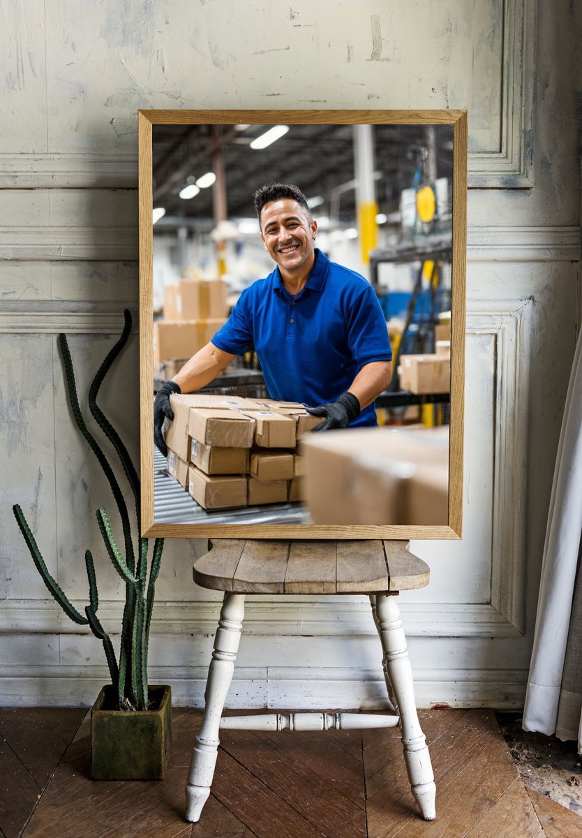 Warehouse Worker — Photography Print. — room view 1