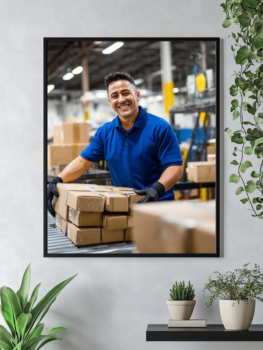 Warehouse Worker — Photography Print. — room view 4