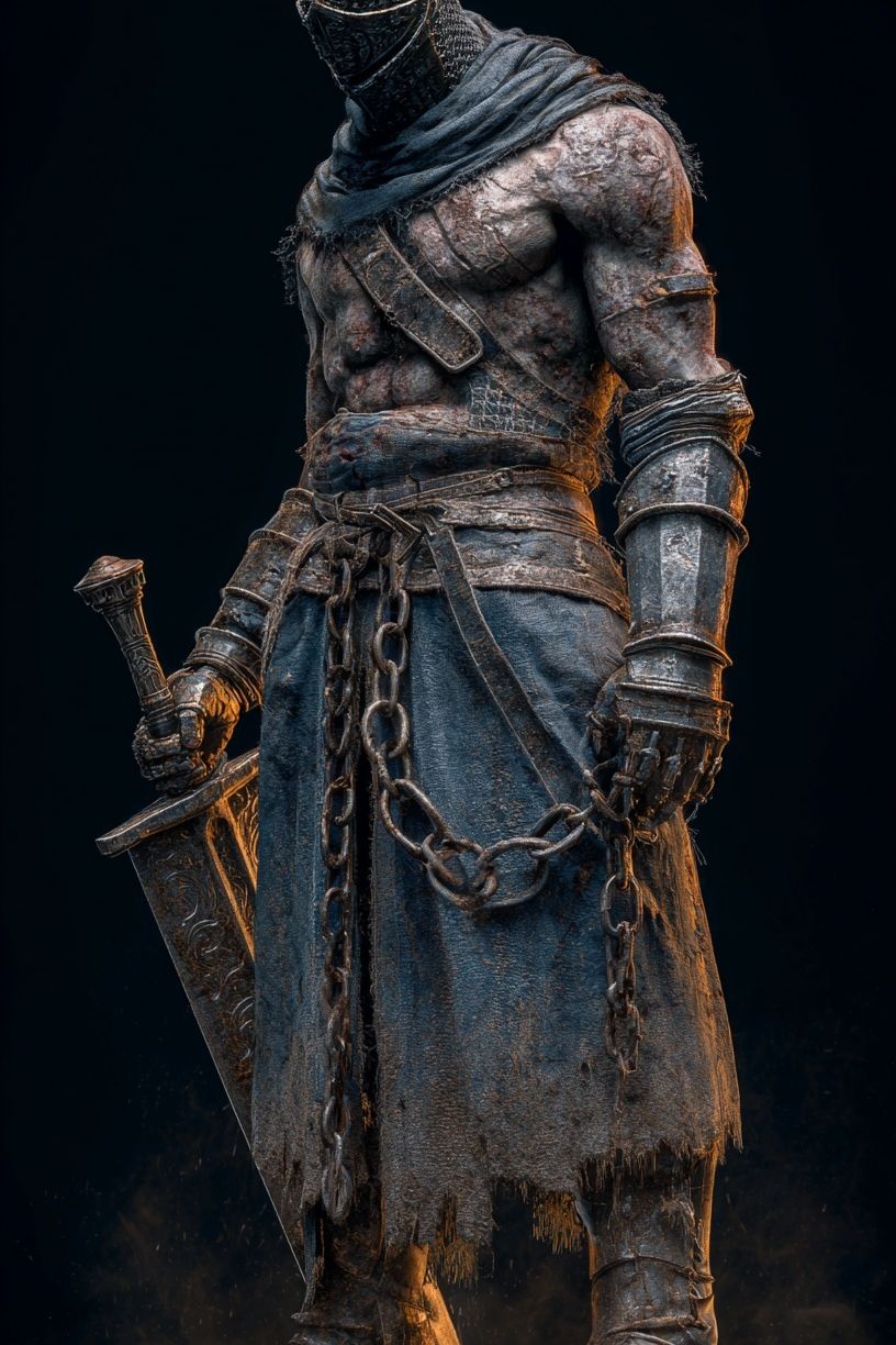 Warrior Knight — Fantasy Art Print. poster detail