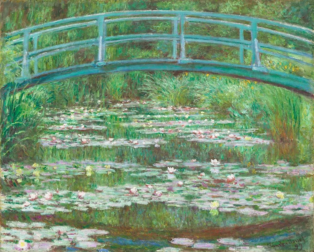 Japanese Footbridge (1899) Claude Monet. poster detail