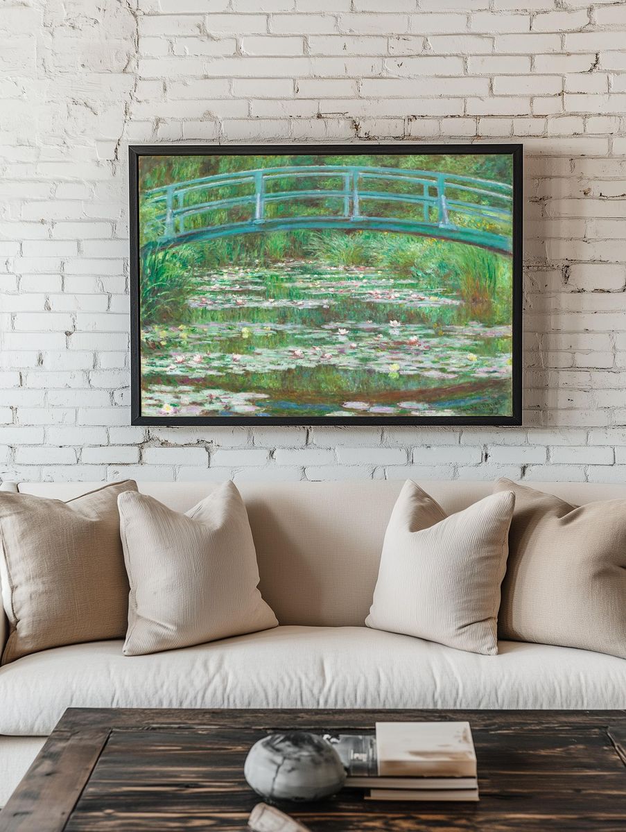 Japanese Footbridge (1899) Claude Monet. — room view 1