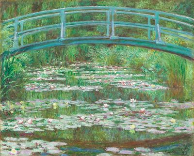 Japanese Footbridge (1899) Claude Monet. poster