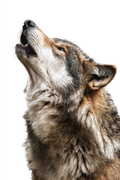Howling Wolf — Animal Print. poster print
