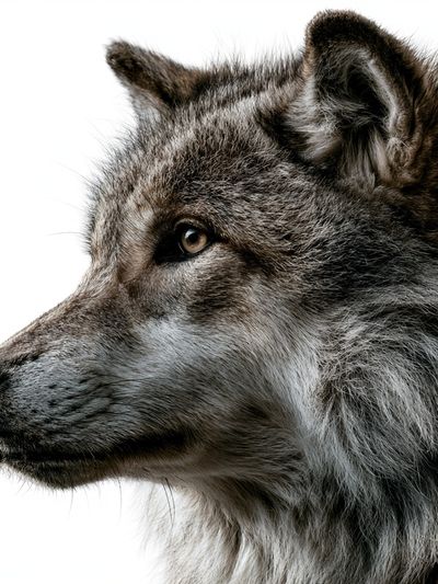 Gray Wolf Portrait Poster. poster
