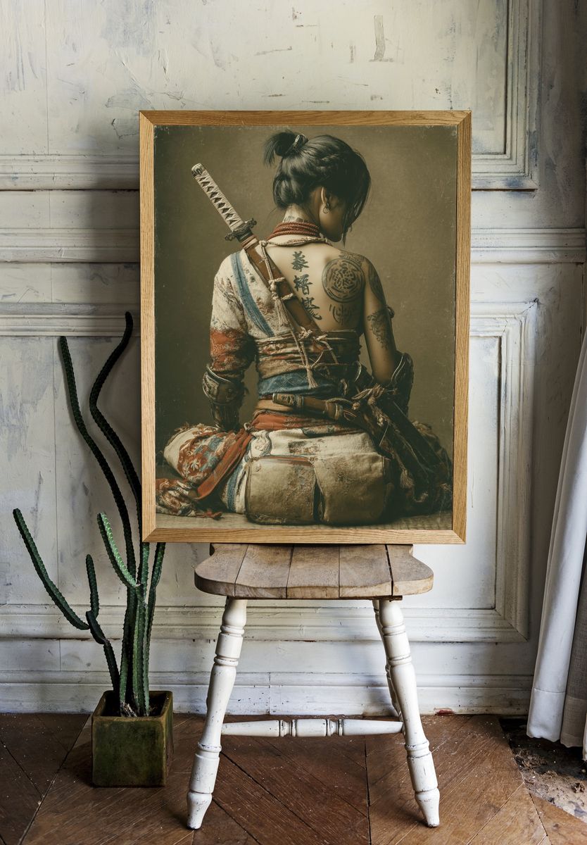 Warrior Woman — Fine Art Print. — room view 1