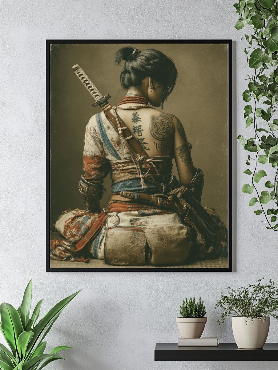 Warrior Woman — Fine Art Print. — room view 4