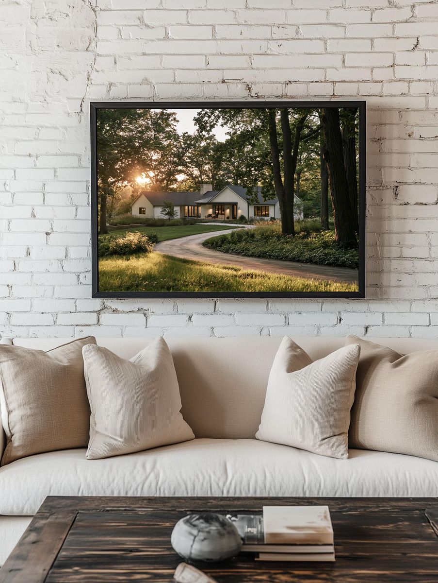 Woodland Cottage Photography Poster. room preview