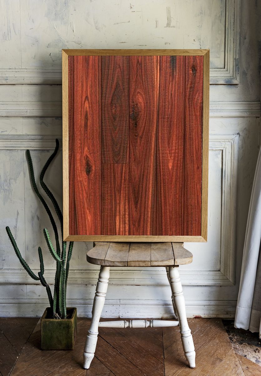 Red Wood Grain Texture Poster. room preview