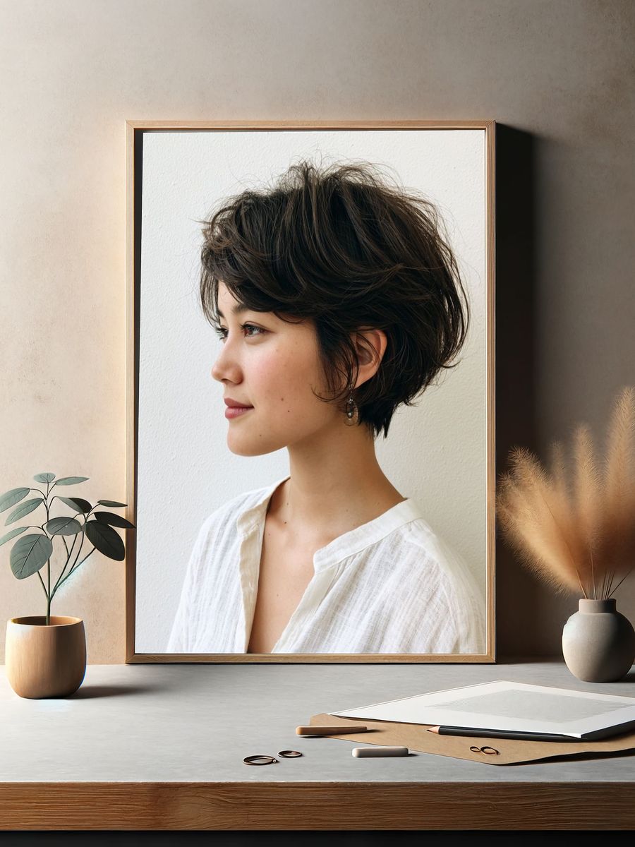 Woman Portrait Photography Poster. — room view 2