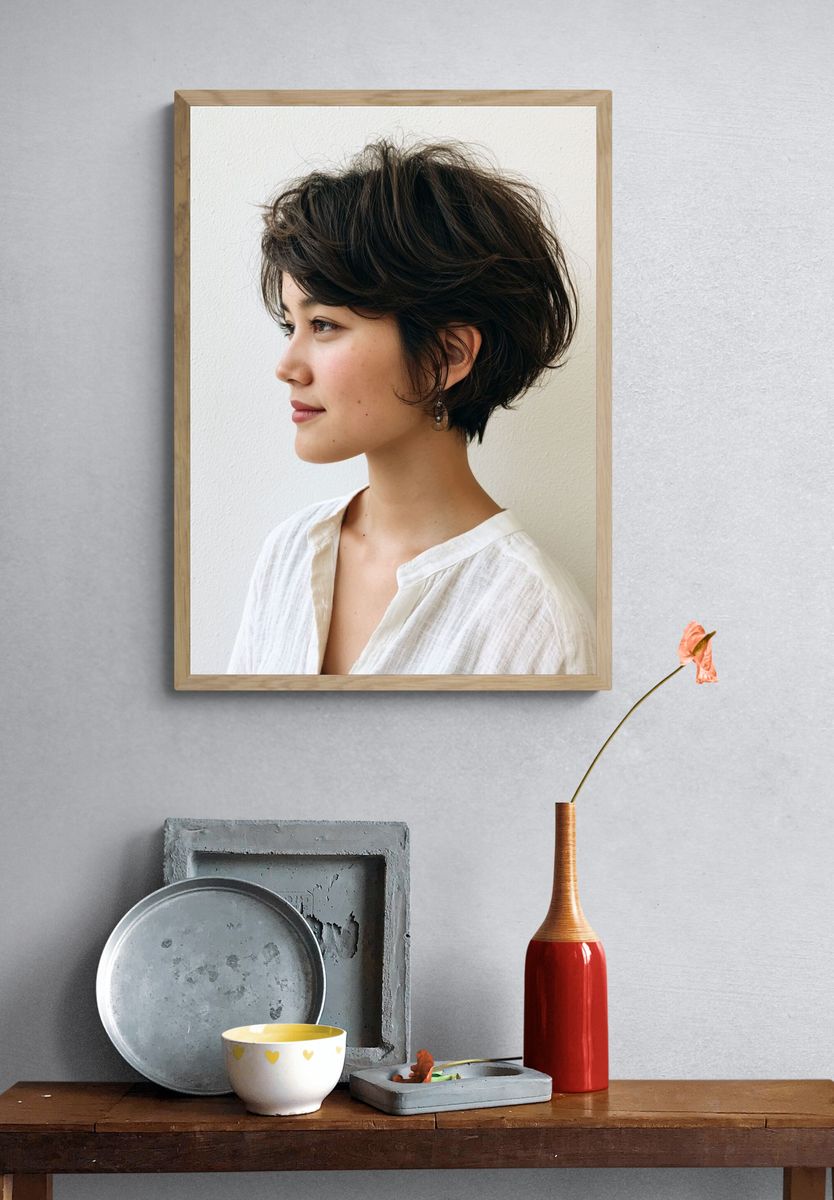 Woman Portrait Photography Poster. — room view 3