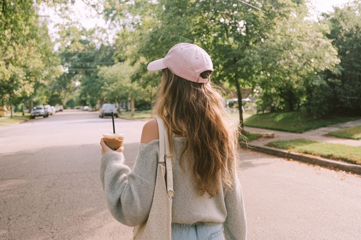 Woman Walking in Nature — Photography Print. poster — photography art