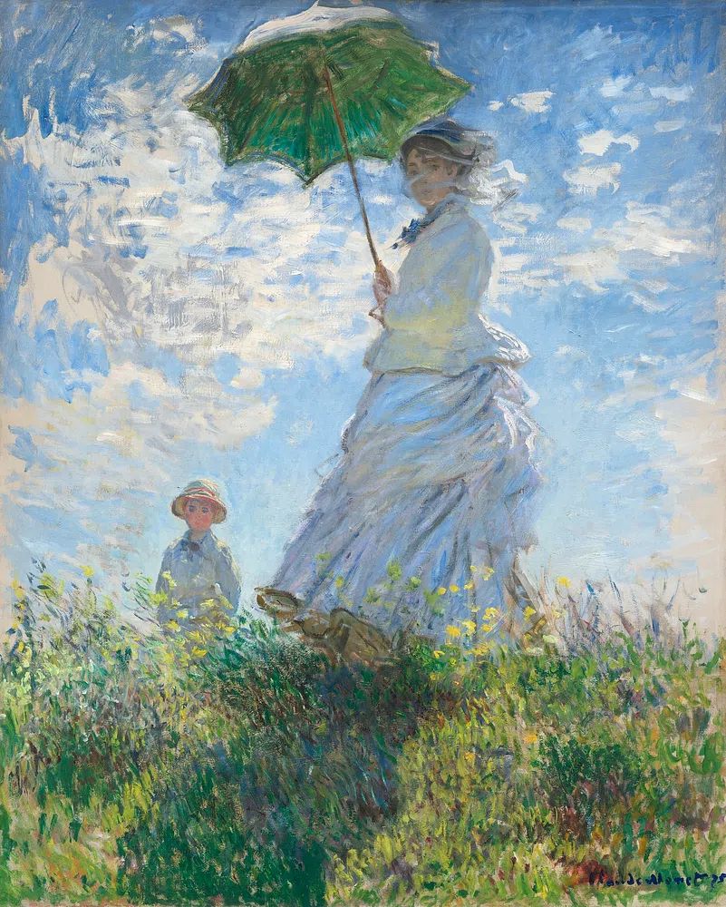 Woman with a Parasol — Impressionist Print. poster detail