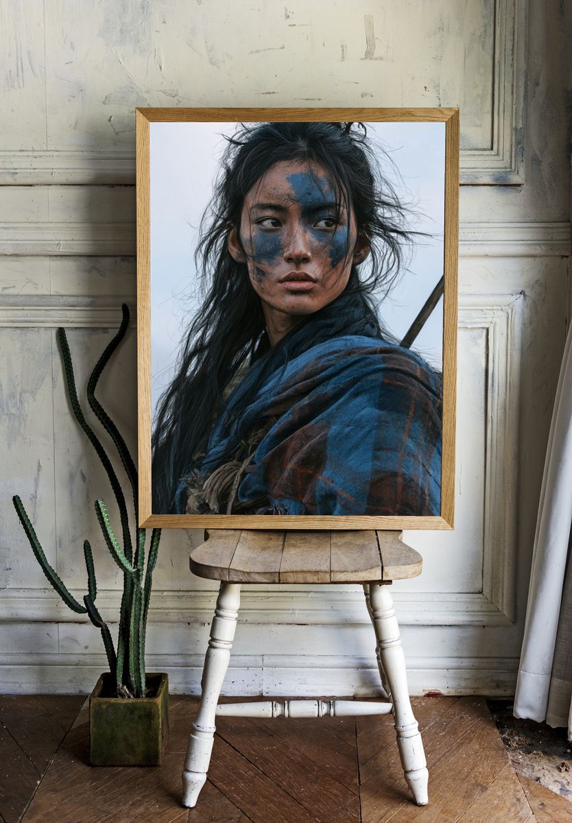 Warrior Portrait Photography Poster. room preview