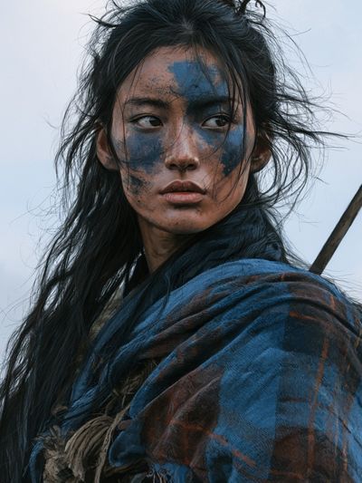 Warrior Portrait Photography Poster.