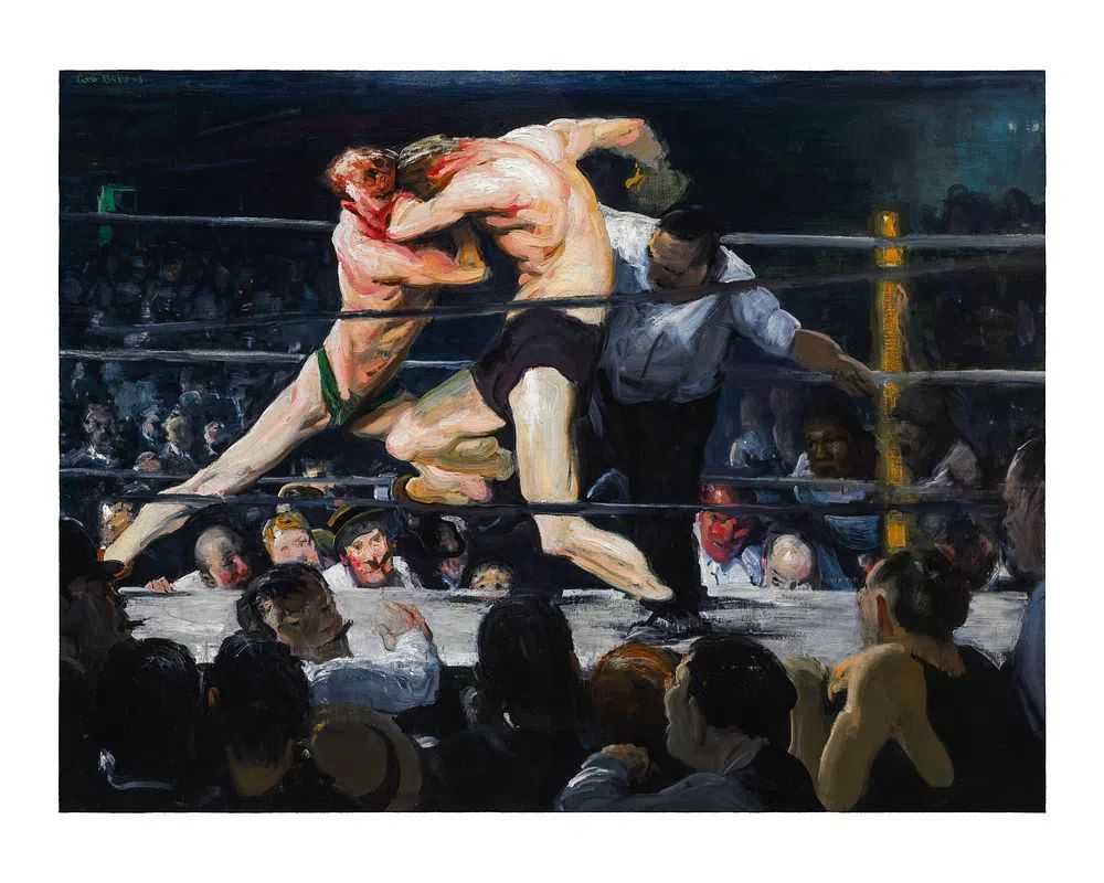 Wrestling Match — Fine Art Print. poster detail