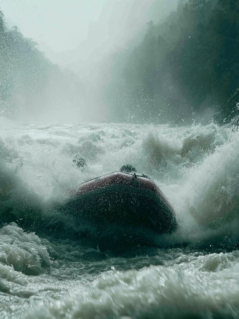 Whitewater Rafting Photography Poster. poster detail