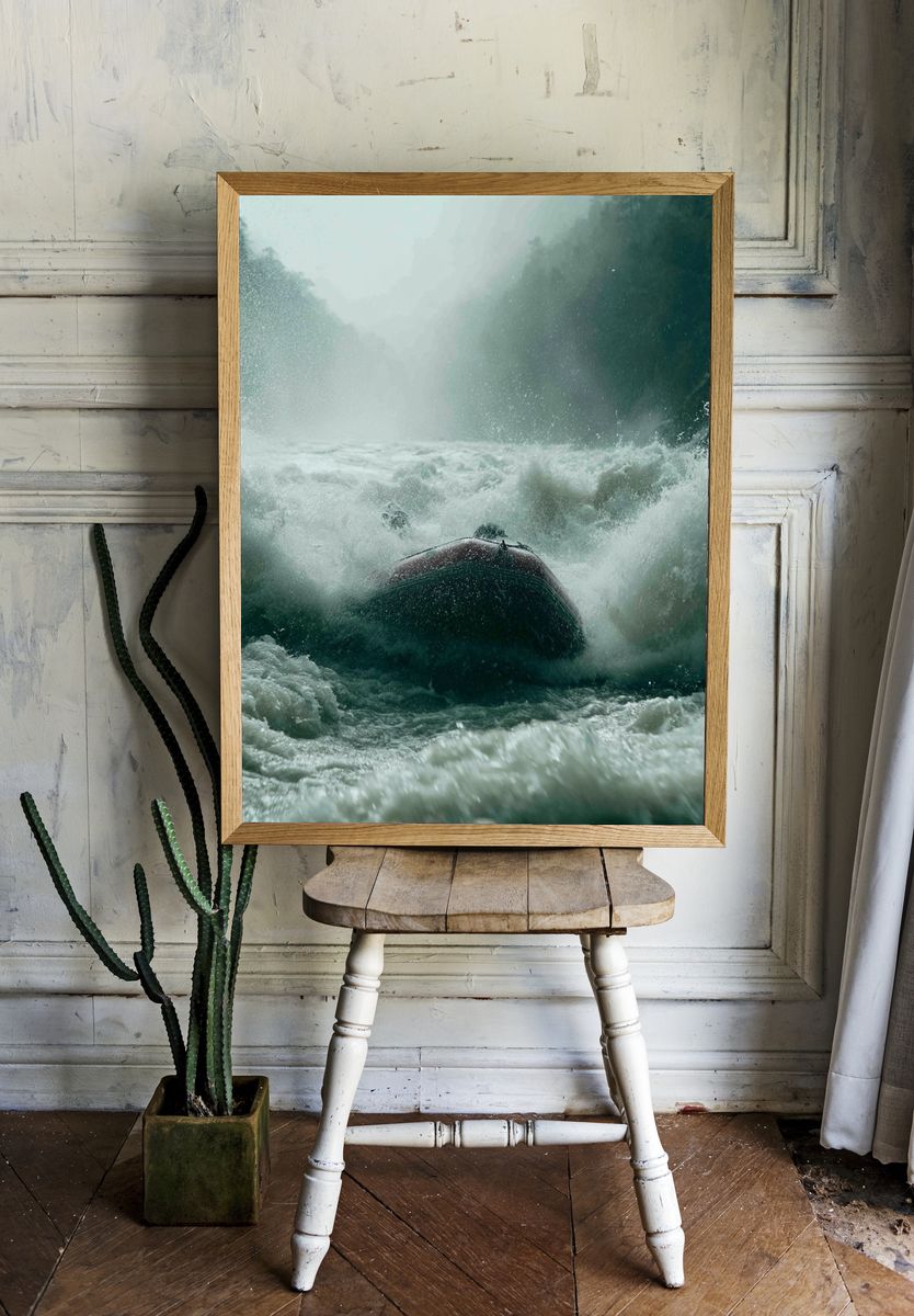 Whitewater Rafting Photography Poster. room preview