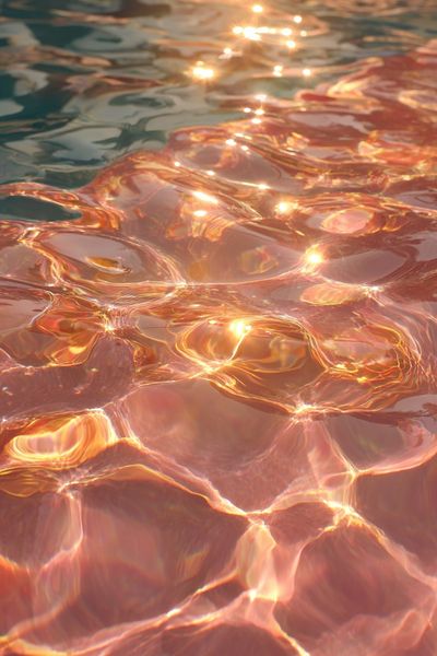 Sunlit Water Surface — Photography Print. poster