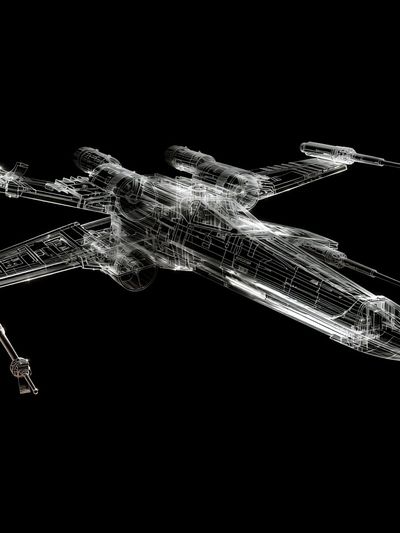 X-Wing Starfighter Blueprint Print.