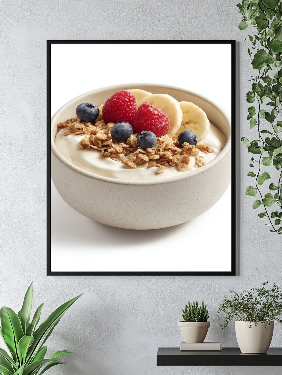 Yogurt Bowl with Berries — Food Print. — room view 4