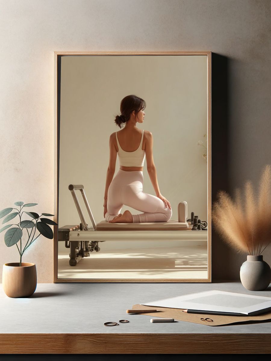 Yoga Practice — Minimalist Print. — room view 2