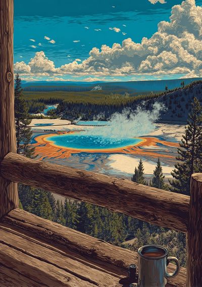 Yellowstone National Park — Vintage Print
