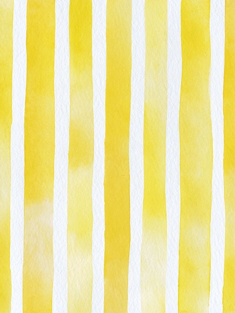 Yellow Watercolor Stripes Poster. poster detail
