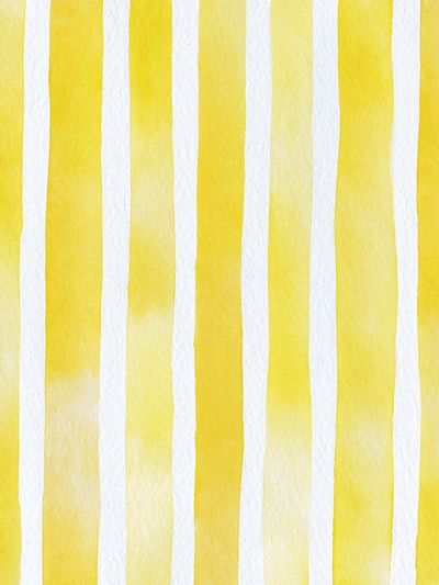 Yellow Watercolor Stripes Poster.