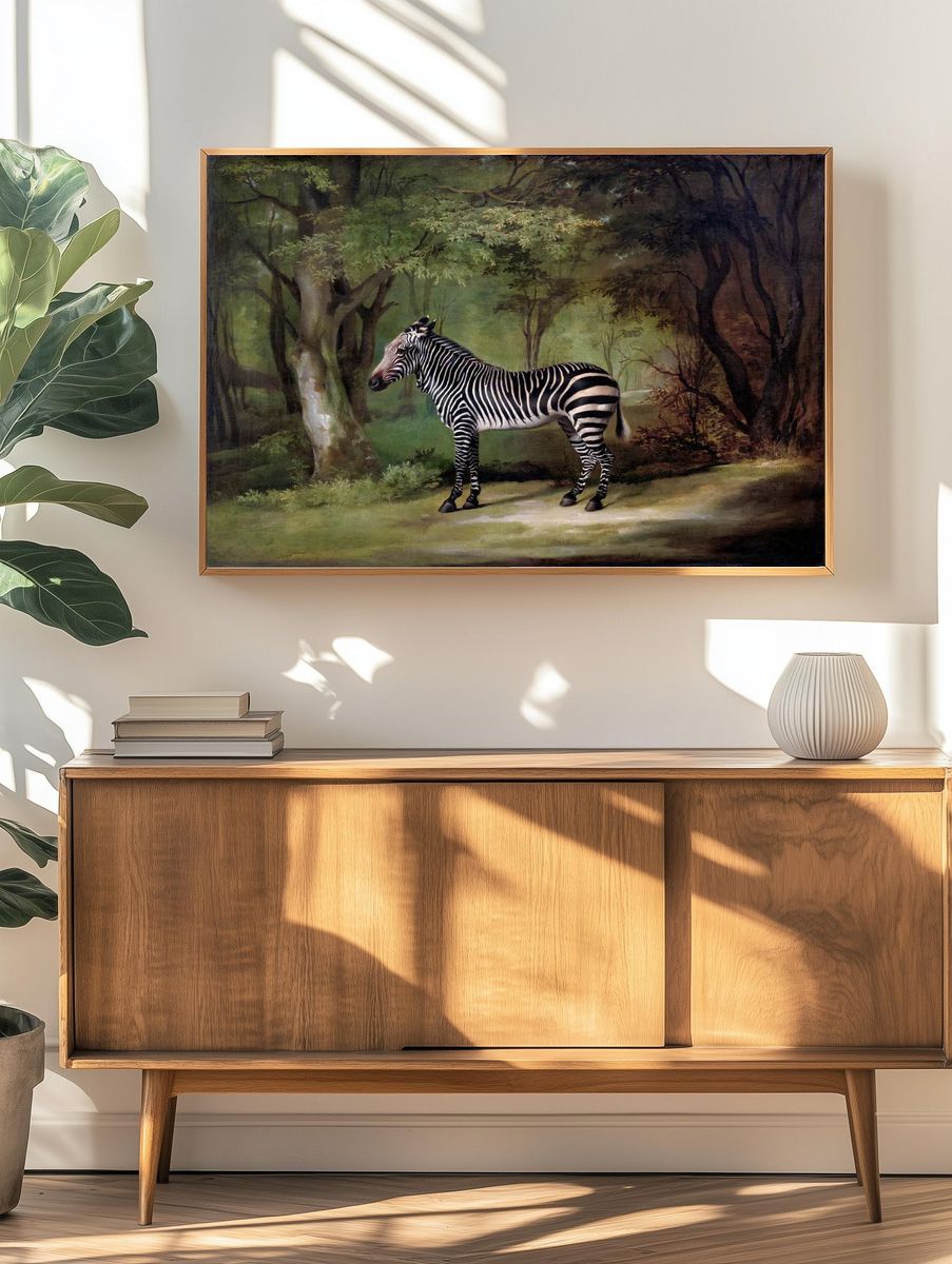 Zebra (1763) painting high resolution. — room view 3