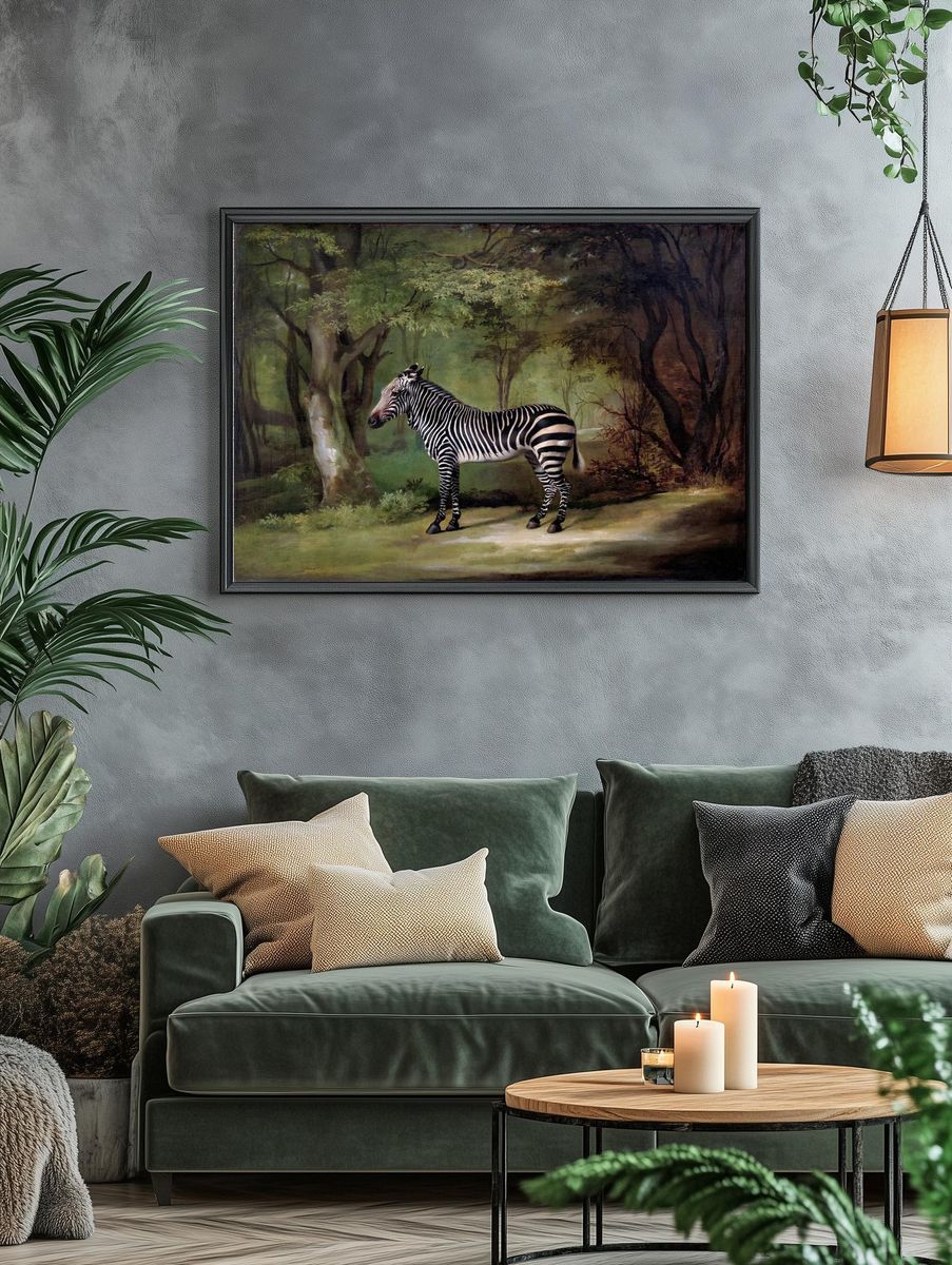 Zebra (1763) painting high resolution. — room view 4