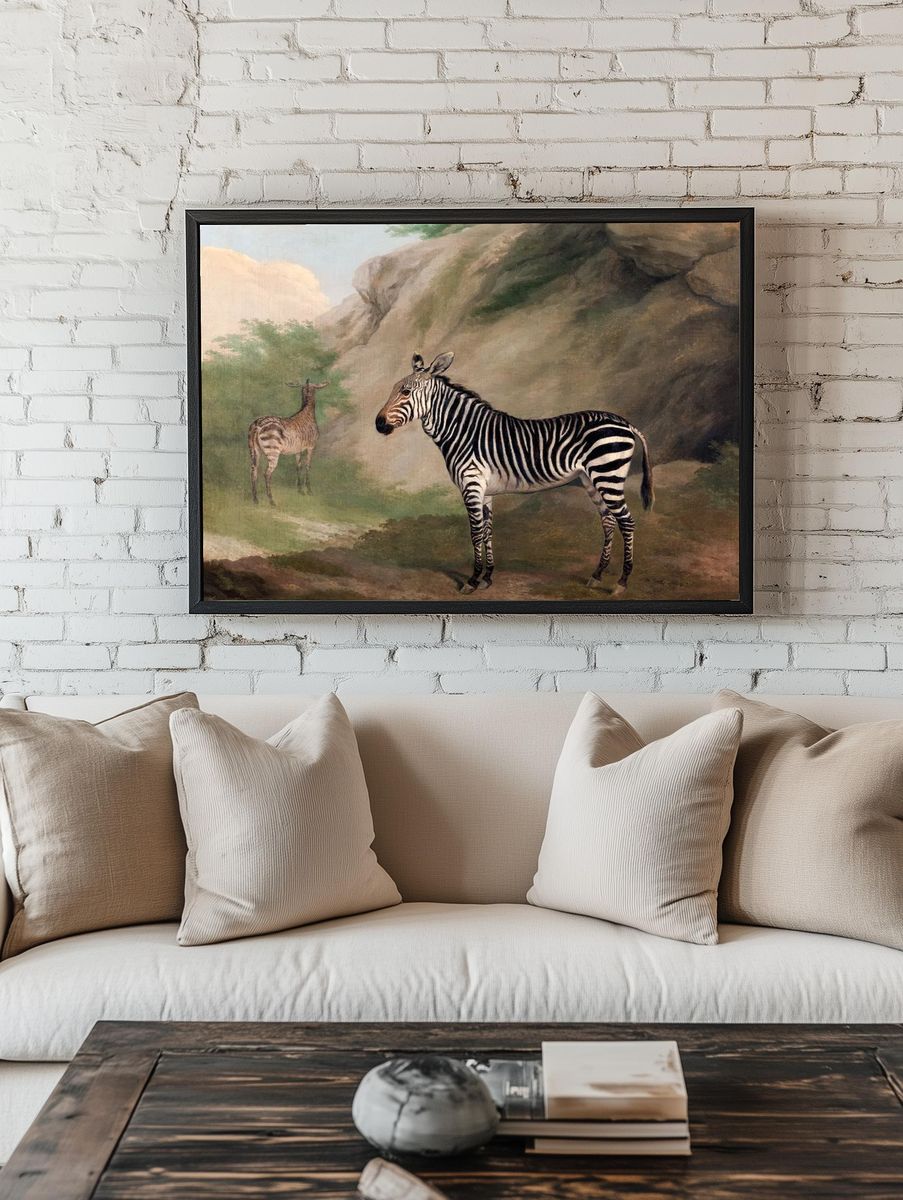 Zebra (1803) painting high resolution. — room view 1