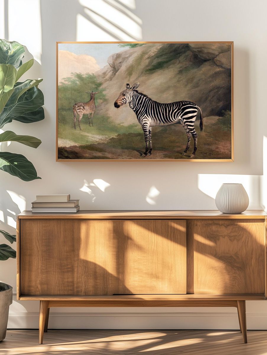 Zebra (1803) painting high resolution. — room view 3