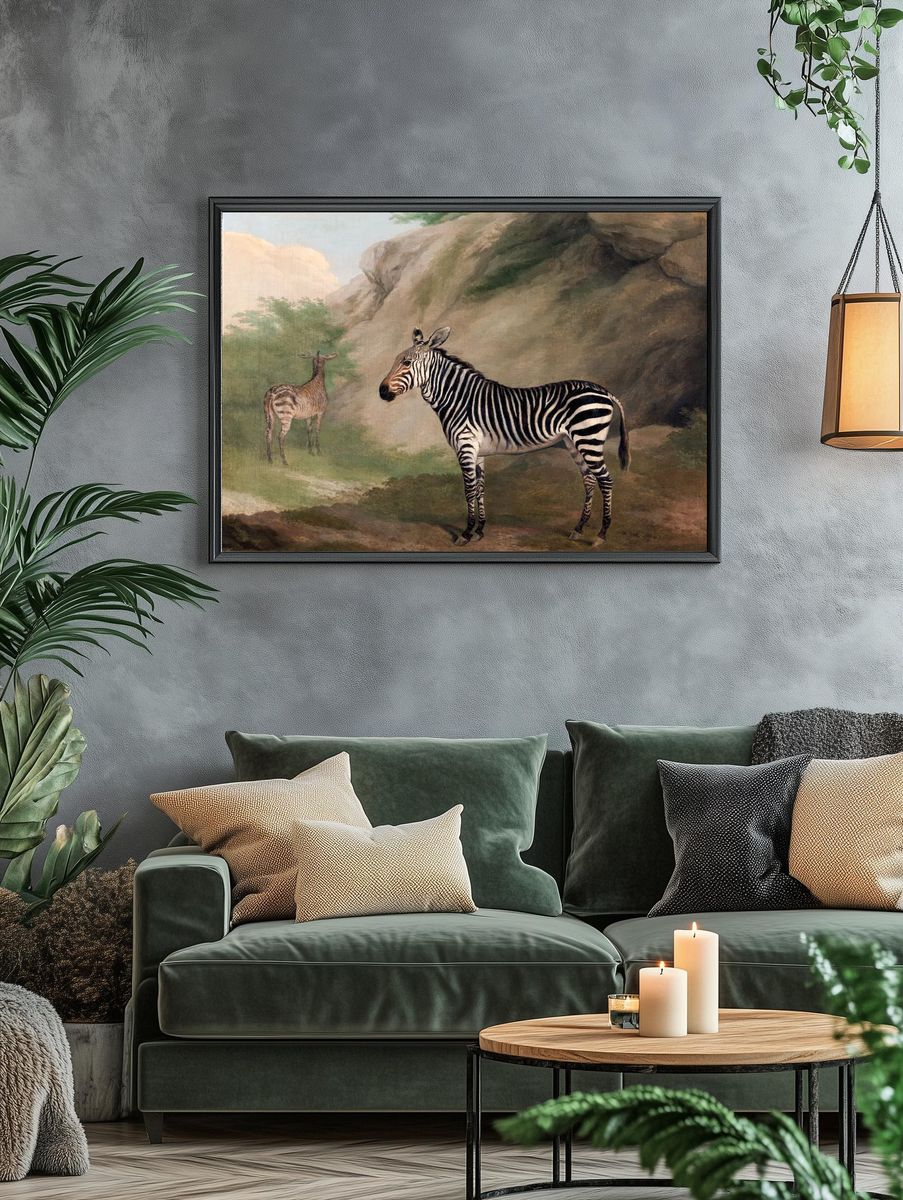 Zebra (1803) painting high resolution. — room view 4