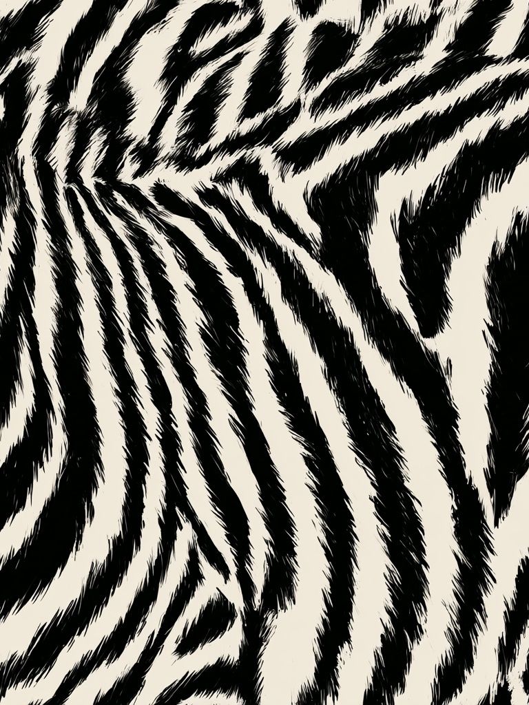 Zebra Stripe Pattern Print. poster — animals art