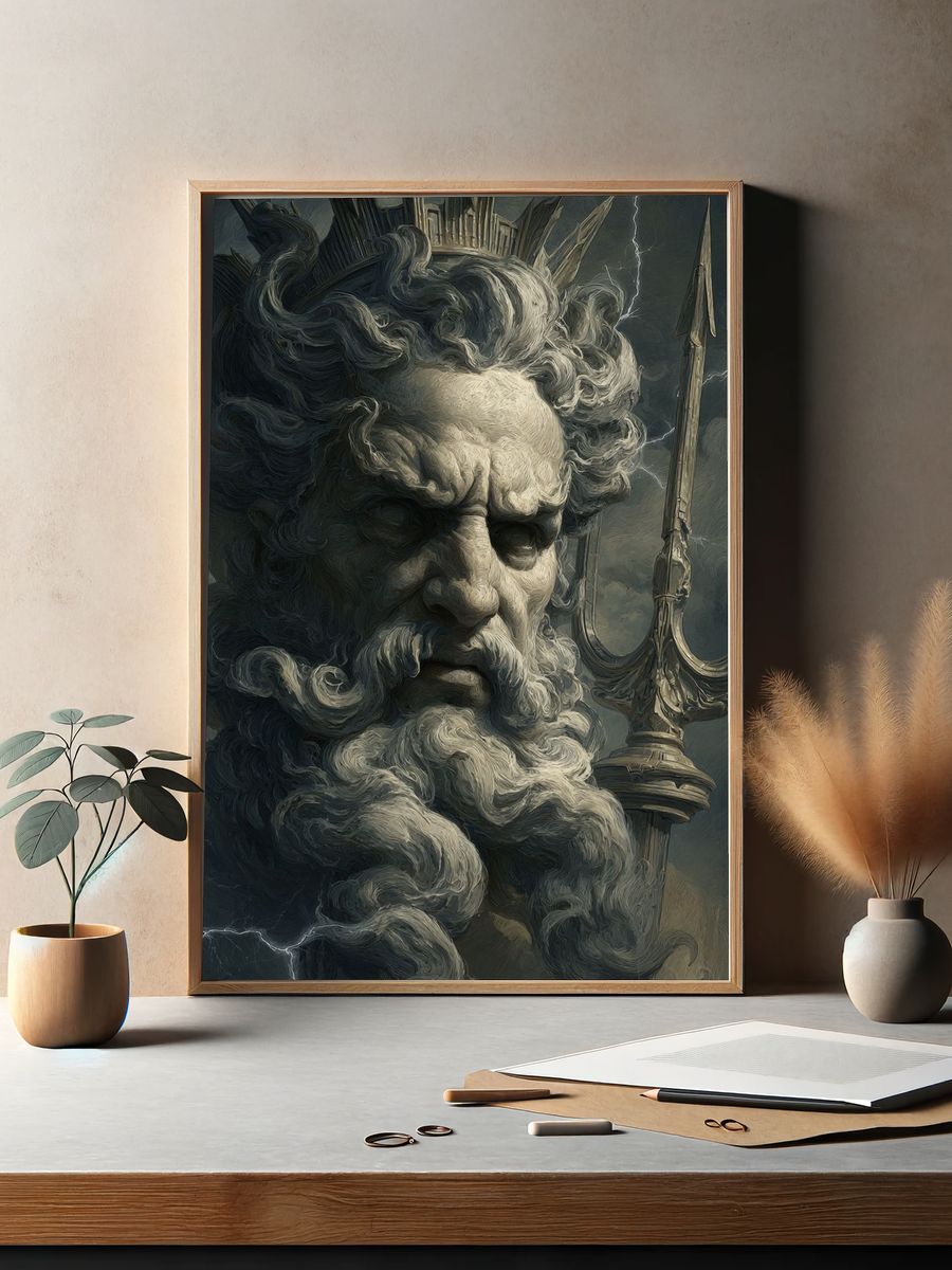 Zeus — Fine Art Print. — room view 2