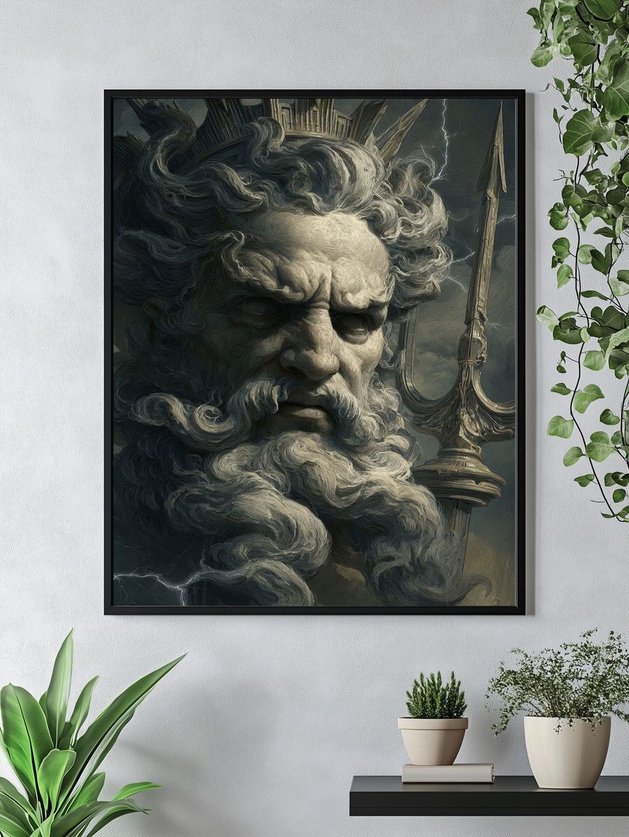 Zeus — Fine Art Print. — room view 4