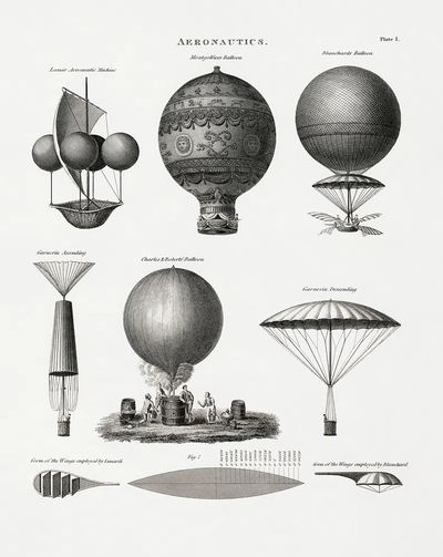 Aeronautics Vintage Print