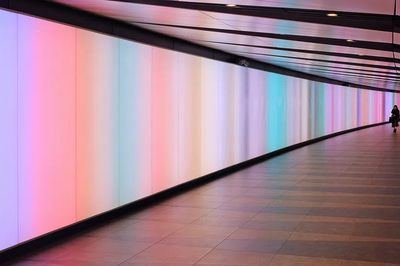 Colorful Light Tunnel — Abstract Print. poster