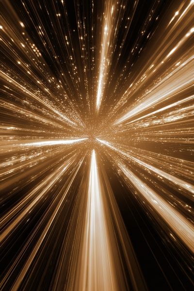 Cosmic Light Burst — Abstract Print. poster print