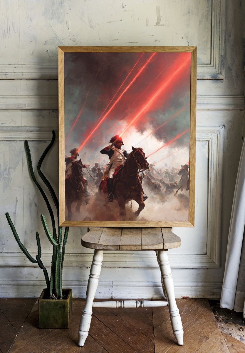 Epic Battle Scene — Fine Art Print. — room view 1